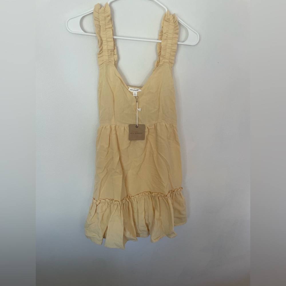 Yellow Babydoll Summer Sundress (Brand New with Tags)